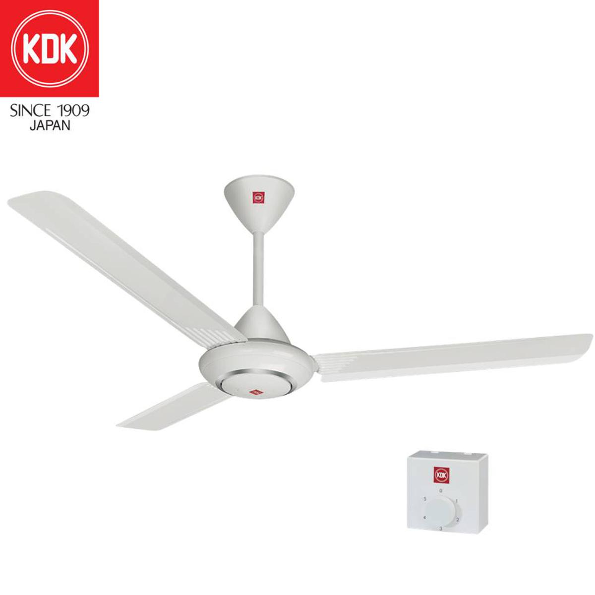 KDK Classic 56 Inch Ceiling Fan, Strong Durable Build and Energy-Efficient Motor for Comfortable Air Circulation in Large Rooms